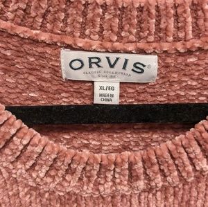Orvis chenille sweater xl